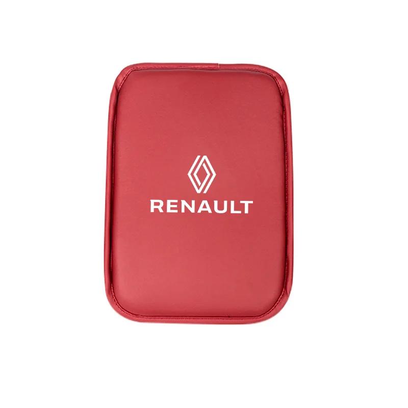 Radkappen für Renault Fluence Latitude Laguna Clio Koleos Megane Espace PU-Leder Auto Armlehnenbox Matte Armlehnenkissen Zubehör
