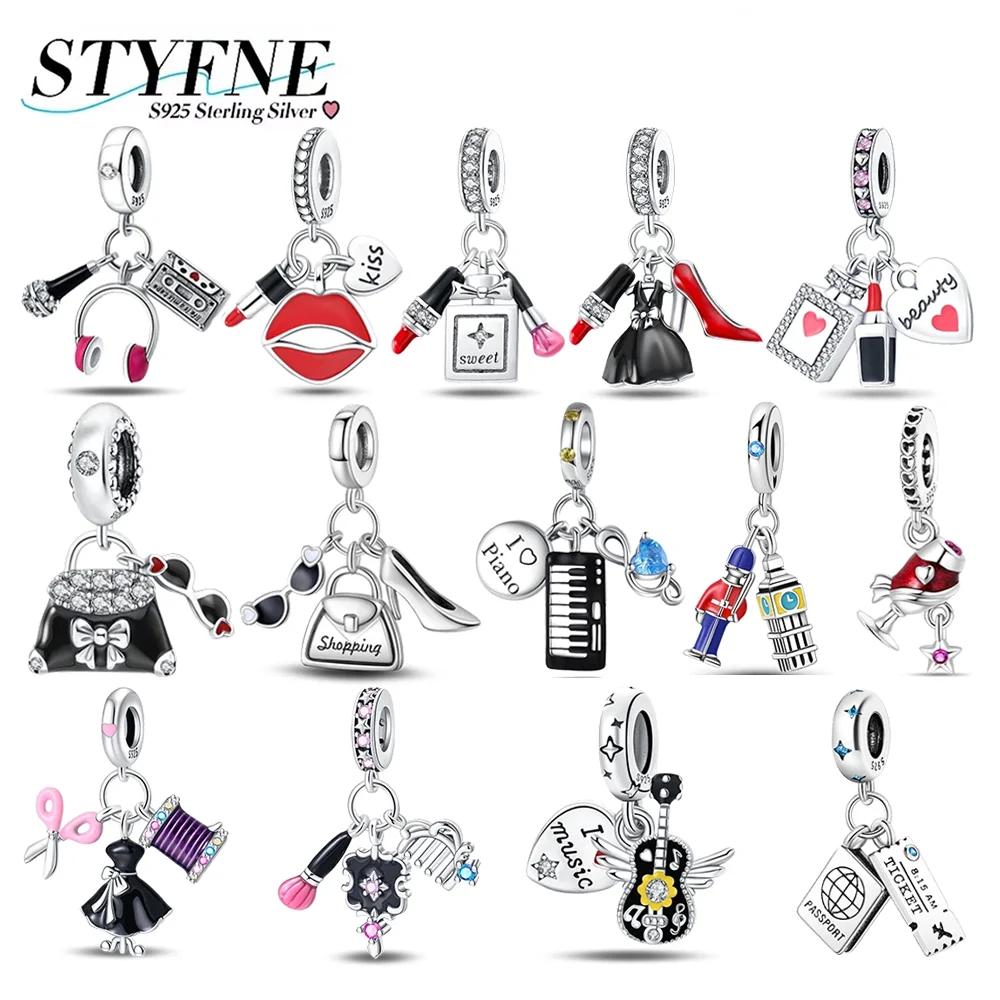 Charms Plataoriginales Lipstick Comb Bag Beads For Charms Copper Bracelet Beads Jewellery Making Women'S Gift