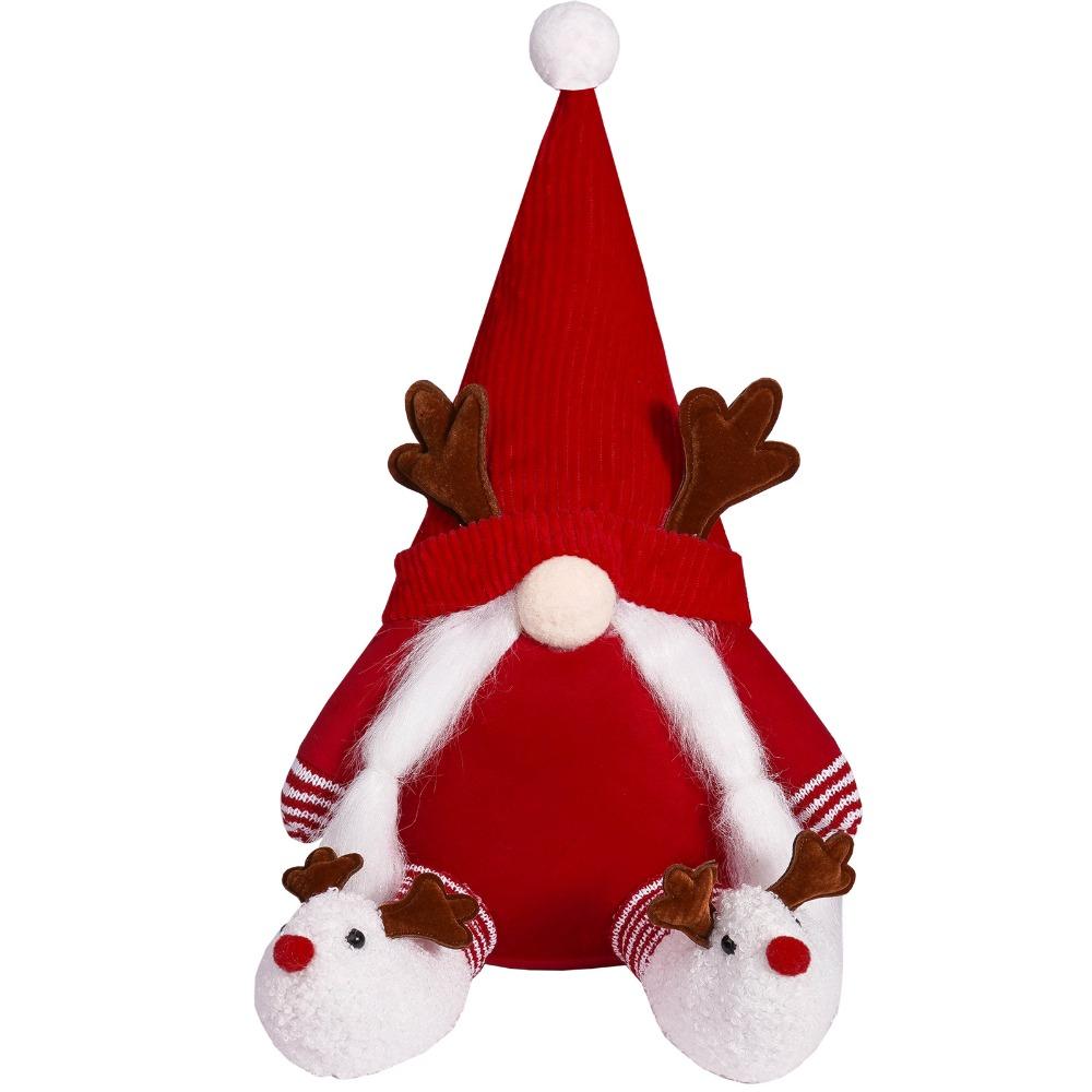 

Cartoon Christmas Sitting Elk Doll Soft Plush Deer Doll Toy Shopping Mall Hotel Girls