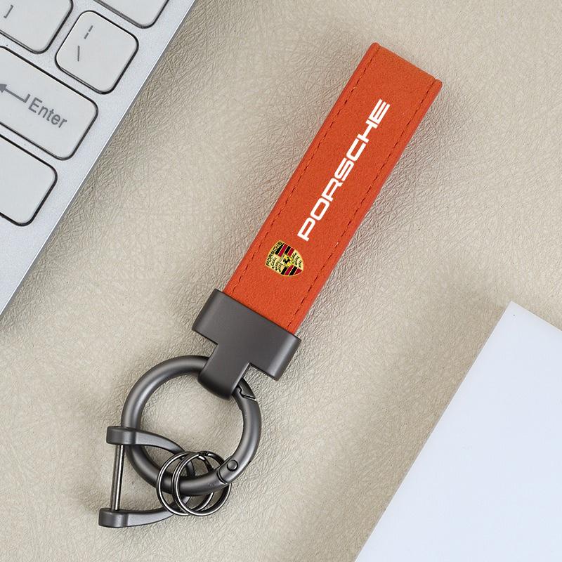 

Fashion Car Keychain Keyring Key Ring Anti-Lost Pendant For Porsche 918 911 718 Taycan Panamera Cayenne Boxster Cayman Accessory оранжевый