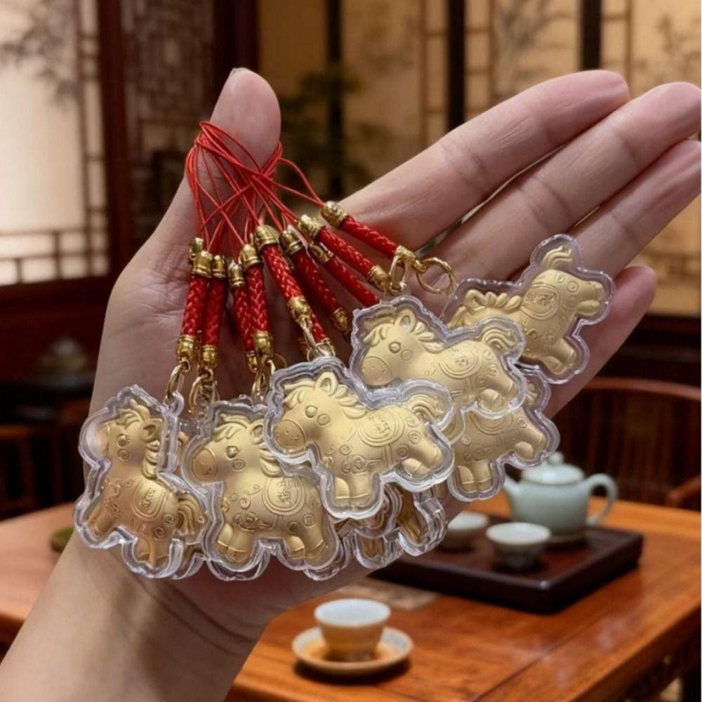 Get Rich Pony Keychain Cartoon Design Zodiac Horse Keychains Bag Pendant  Zodiac Horse Year