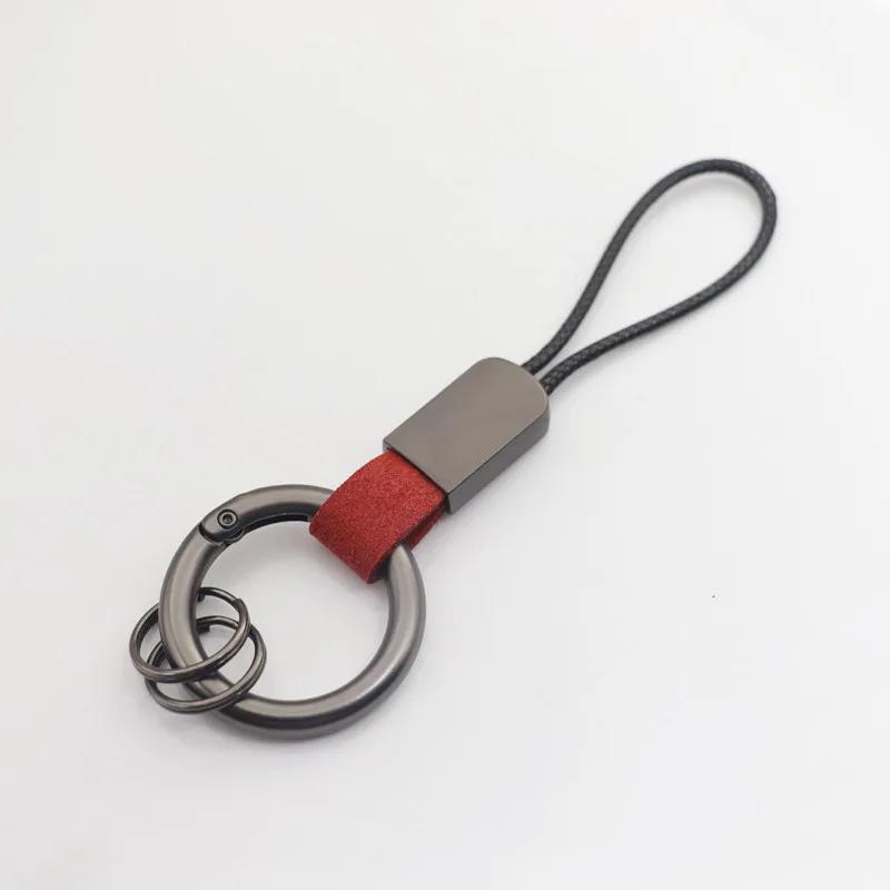 Car Sleek Carbon Fiber Style Keychain - 360° Rotatable, Universal Fit with Anti-Lost D-Ring, Durable for Men & Women Amagi