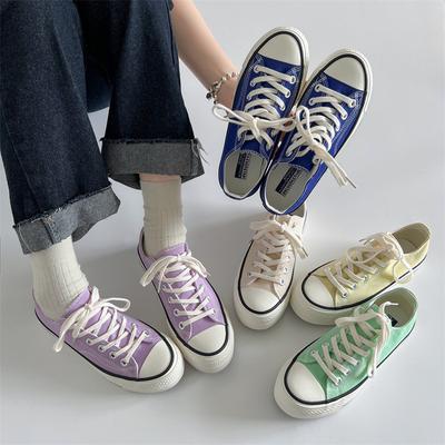 Retro Thick-soled Heightening Classic Low-top Canvas Shoes Summer Soft-soled Versatile Casual Board Shoes