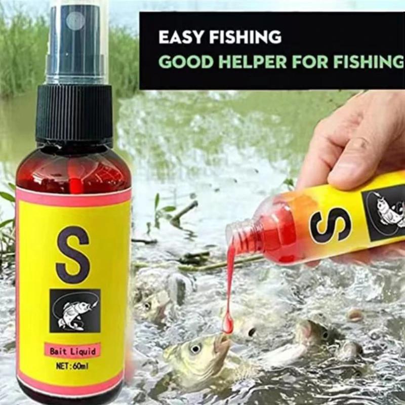 

Fishing Baits Attractants 60ml Lures Liquid Attractant Natural Scent Drag For Sea River Freshwater Fish Effective Attract Fish