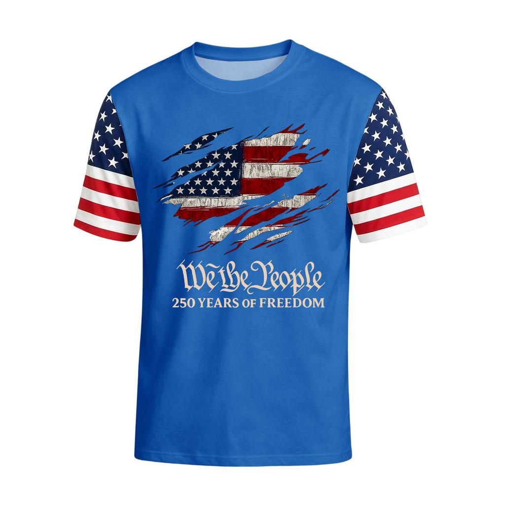 Men's Casual Round Neck Lightweight Breathable Short-Sleeve Top