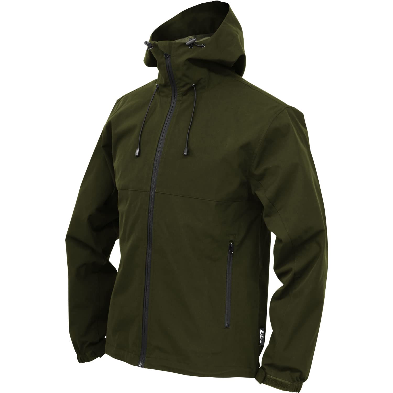 [Radweather] Mountain Parka Jacket Men s Windbreaker Windproof/Breathable Film Water-repellent/Stain-resistant/Oil-resistant (Khaki, L)