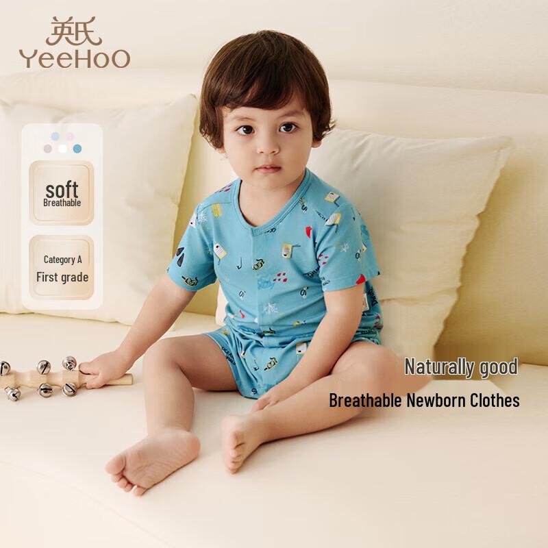 

YEEHOO Baby Unisex 3/4 Sleeve Jumpsuit 66