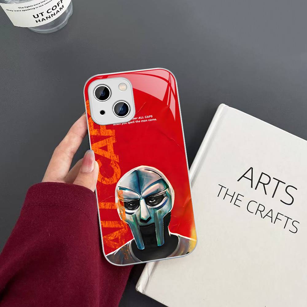 M-MF Rapper D-DOOM For IPhone 14 13 12 Mini 11 Pro XS Max X XR 14 Plus Tempered Glass Cover