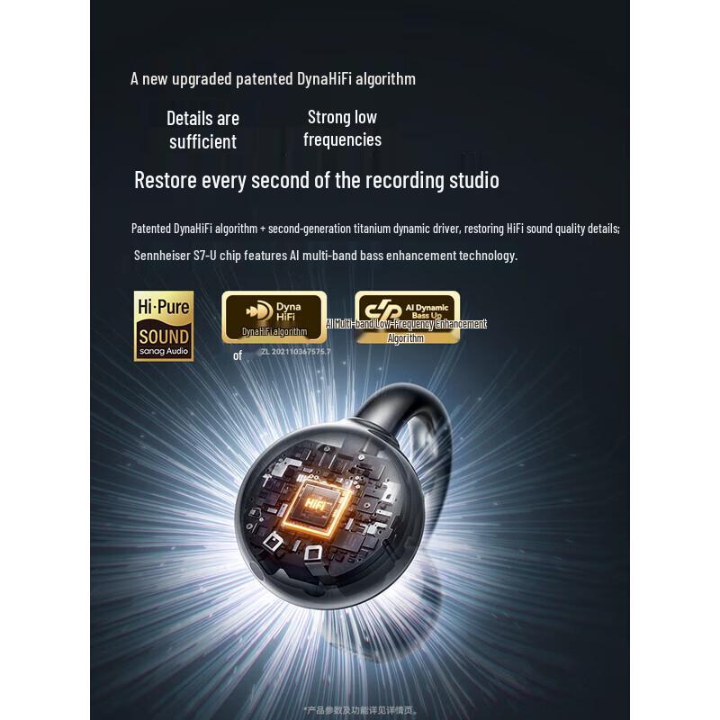 SANAG S7S Ultra Ear Clip Bluetooth Headset