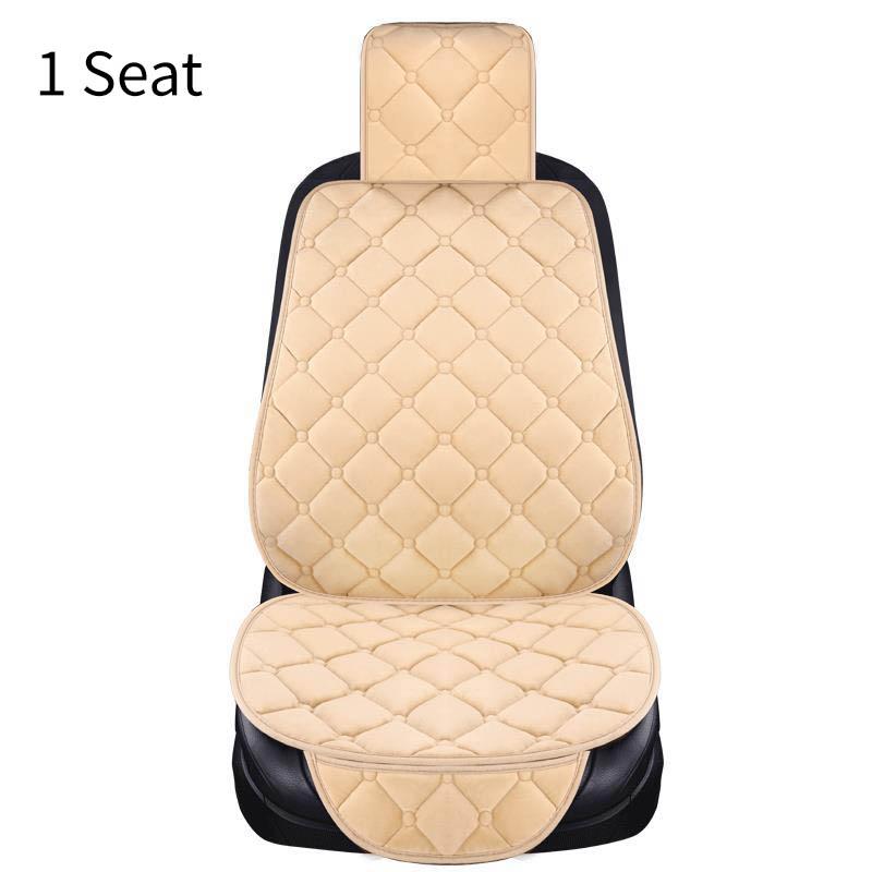 Warm Plush Car Seat Cover Winter Faux Fur Auto Front Back Rear With Backrest Seat Cushion Protector Pad Interior