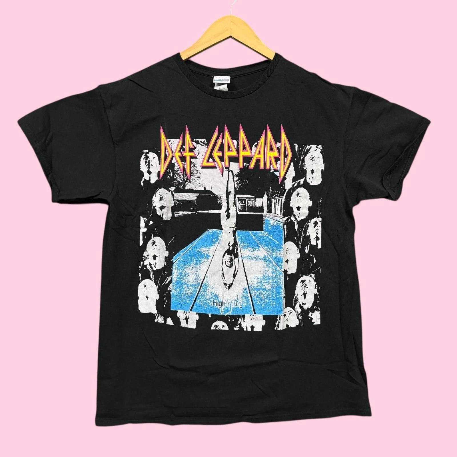 

Def Leppard High N Dry Album Heavy Metal Band Tee M 2XL