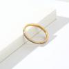 Ins Style Simple 2mm Full Diamond Titanium Ring for Women Can Be Stacked Wear Single Tail Ring Teenage Girls' Jewellery Accessories