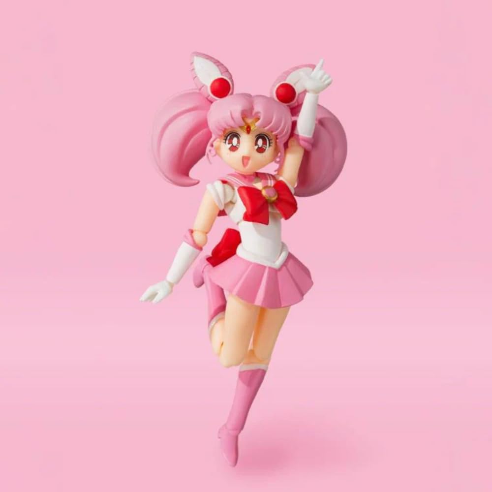 S.H.Figuarts Pretty Guardian Sailor Moon Sailor Chibi Moon -Animation Color Edition- (Rerelease) Approximately 100mm PVC & ABS Painted Movable Figure