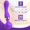Magic Wand 20 Speeds Powerful Dildos Vibrator Dual Motor Large G-Spot AV Massager Clitoris Stimulator for Female Adults Sex Toys