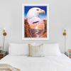 New 5D DIY Diamond Painting Eagle Diamond Embroidery Animals Cross Stitch Full Round Drill Crafts Home Decor Manual Gift