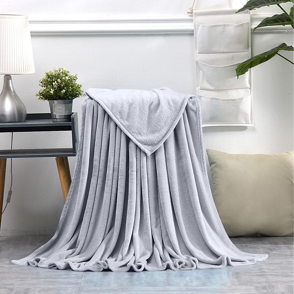 Faux Blanket, Super Soft Warm Solid Warm Micro Plush Fleece Blanket Throw Rug Sofa Bedding, Cozy &  Blanket
