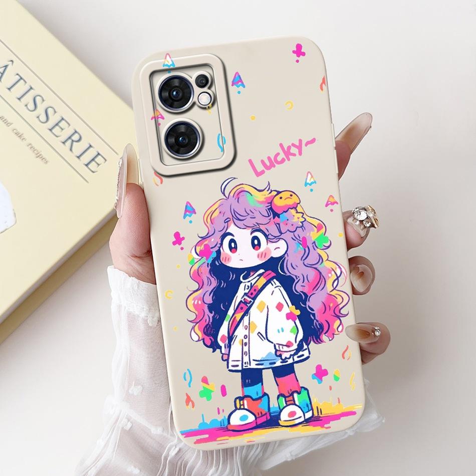 For OPPO Reno7 5G Elegant Sunflower Tulip Printed Phone Case For Oppo Reno 7 5G CPH2371 Soft Silicone Shockproof Cases