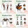 Scary Halloween Garden Arragement Pumpkin Spider Halloween Inserts Skull Tomb Horror Zombie Hands Halloween Cosplay Props