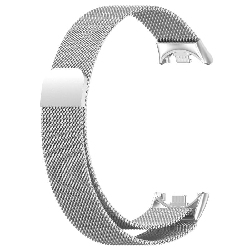 Suitable for Mi-Band 8 Smartwatch Adjustable-Band Strap Stainless Steel Wristband Bracelet Wear-resistance Milanese-Loop
