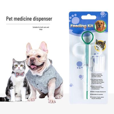 Pet Syringe Feeder: Press-Type Medicine & Milk Dispenser for Dogs & Cats