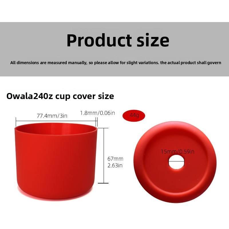 Funda Protectora de Silicona Para Botellas de Agua Aisladas Owala de 24 oz y 32 oz con Agarre Antideslizante y Resistencia a Caídas