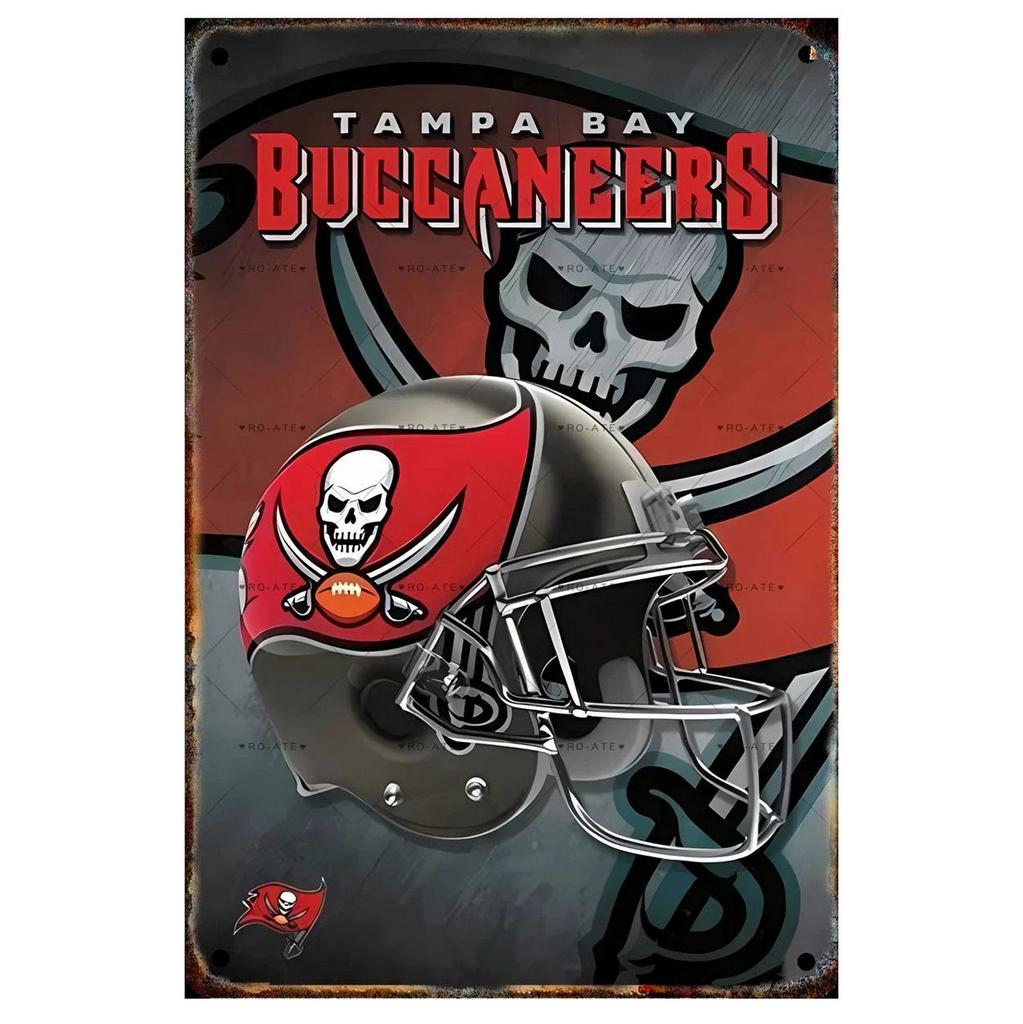 Football Helmets Metal Tin Signs Wall Decoration Plaque Vintage Art Poster Iron Painting for Man Cave Home Cafe Garden Club Bar