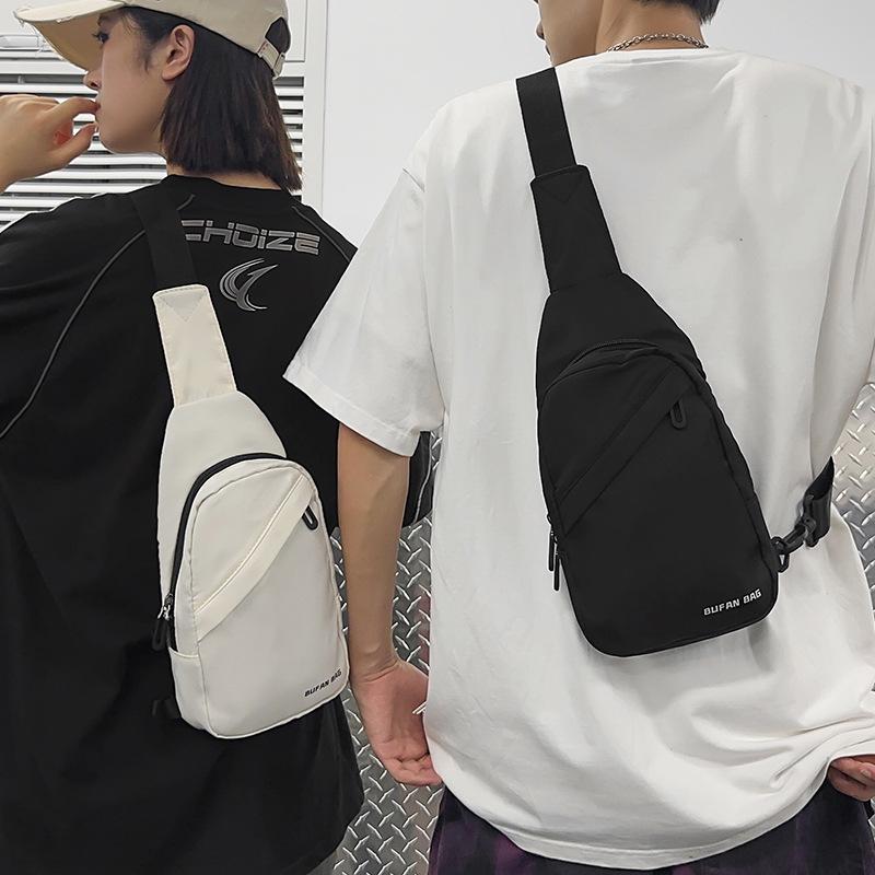 Chest Bag for Women Riding Breasts Men Traveling Lightweight Bag Sports Shoulder Bag Splicing One Shoulder Crossbody Bag