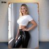 D pc Streetwear Girl Metallblechschild x Zoll Urbane Wanddekoration für Wohnzimmer Spielzimmer