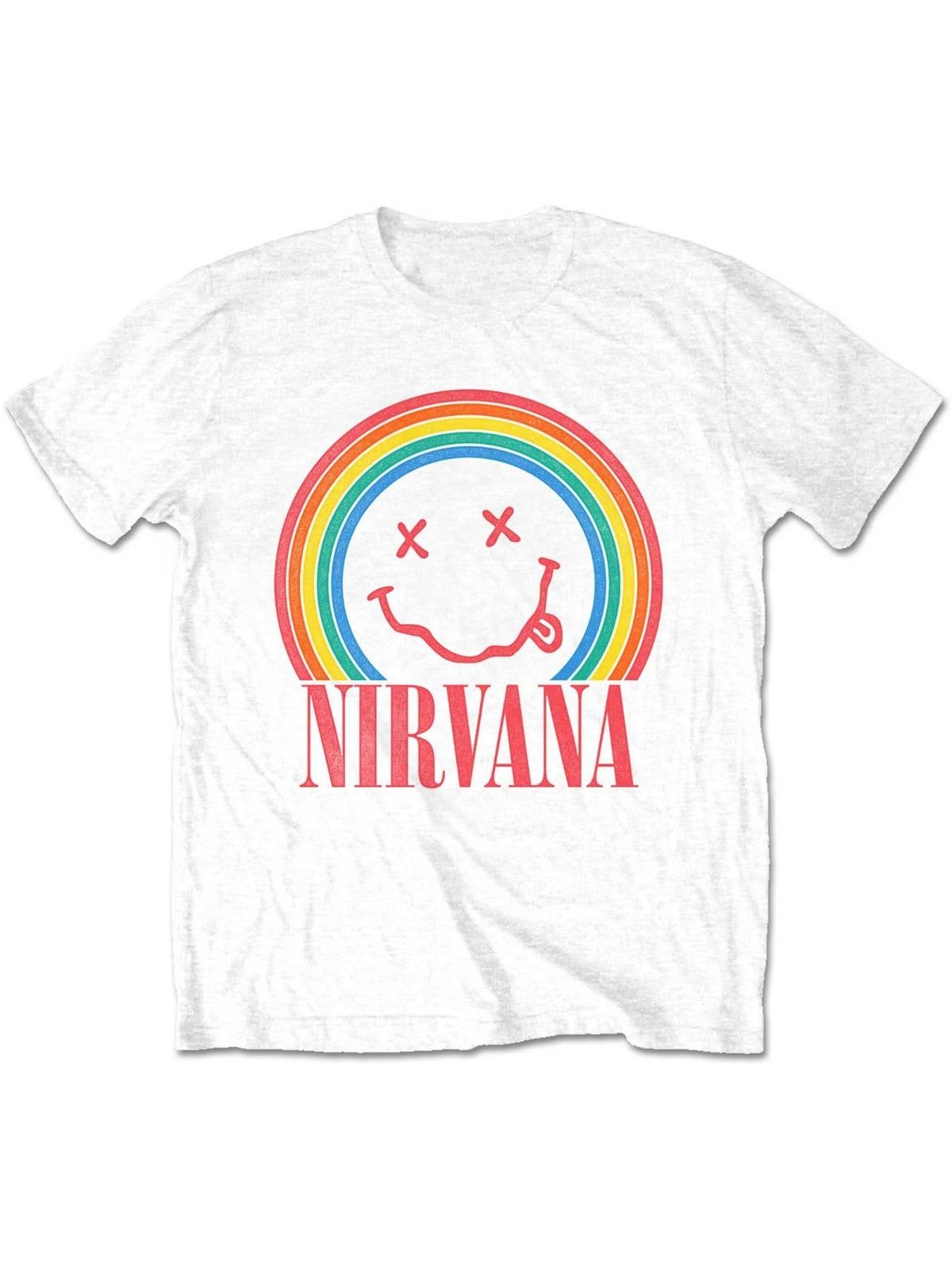 

2026 Garbage Rock Nirvana Unisexs Cotton Y2k Band Graphic Hiphop Shirt Suitable for Both Unisex and Women Summer Printed Soft Tshirt S