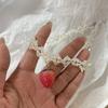Sweet Pearl Necklace Double-layered Y2k Necklace Lovely Strawberry Pendant  Jewelry Accessories