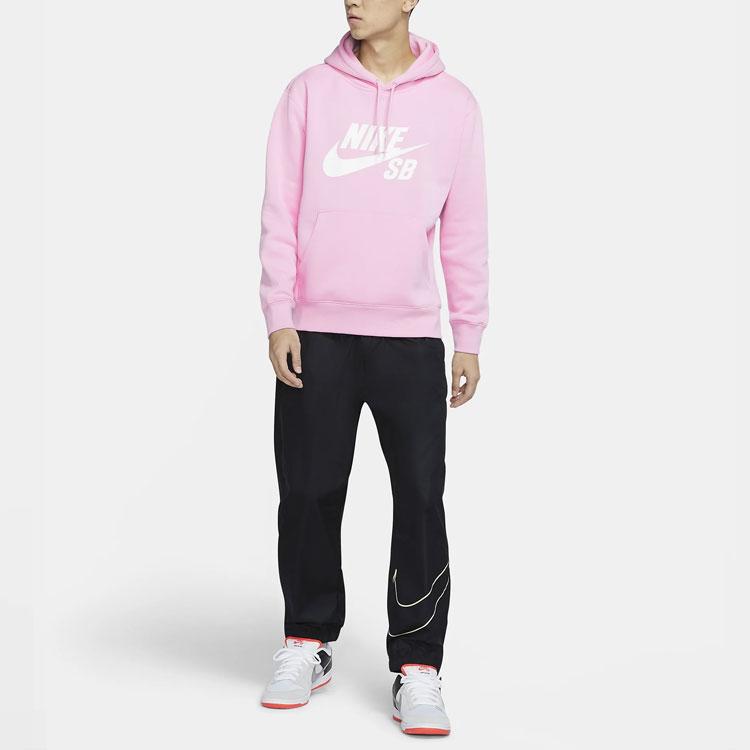 Nike Basic Pullover Skateboard Hoodie Men Hoodie Pink AJ9734-629