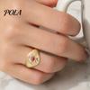 Exquisite Ring Finger Ring, Butterfly Heart Rabbit Pattern Band, Electroplated Technology for Lover Daily Wear Accessories Fine Workmanship