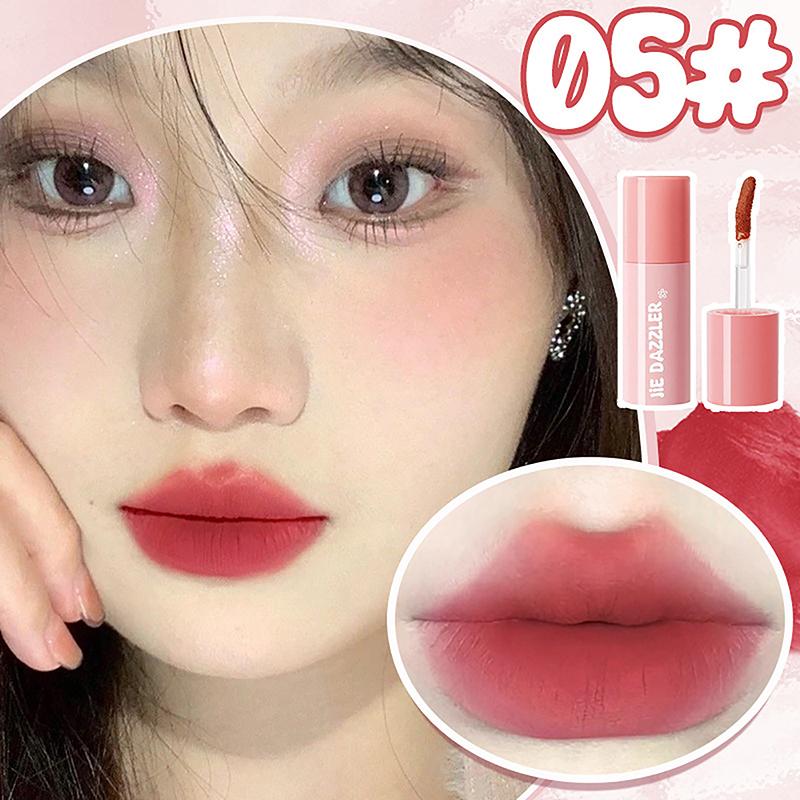 

Блеск для губ Матовый бархатный мусс для губ Нюдовая матовая шоколадная помада Красный тинт для губ Корейская водостойкая стойкая косметика для макияжа as the picture