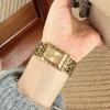 Golden Leopard Print Design Sense Atmospheric Trend Personality Fashionable Women'S Watch