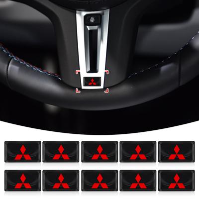 3D епоксидні смоляні наклейки для стайлінгу автомобіля, прикраси для ASX Lancer Pajero Outlander L200 EVO Lancer EX