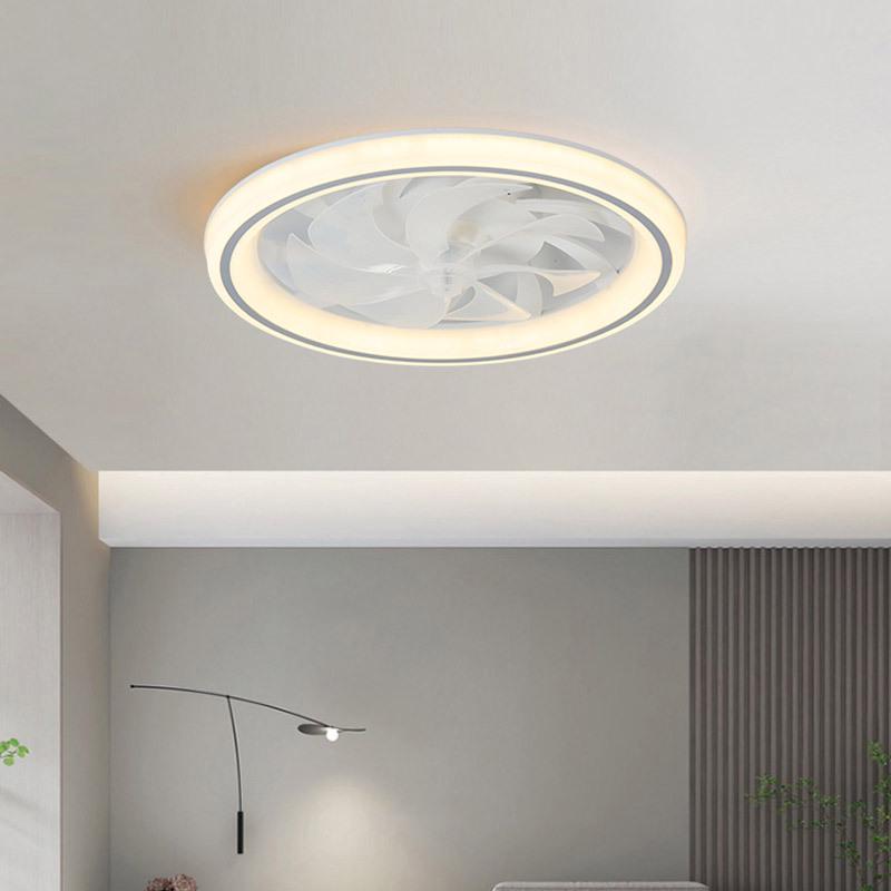 Hot Wheels Ultra-Thin Silent Ceiling Fan Light with Invisible Chandelier for Living Room & Bedroom