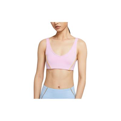 Sutiã Esportivo de Cor Sólida com Suporte de Baixo Impacto para Mulheres Roupa Íntima Rosa Claro-Ártico CV3664-676
