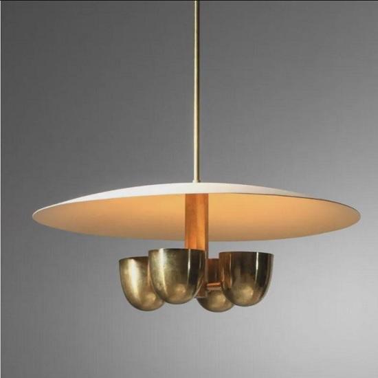 Mid Century Italian Sputnik Chandelier 1950s Modern Raw Brass 4-Light Pendant Ceiling Fixture Kalmar Italian Dining Modern Brass Chandelier