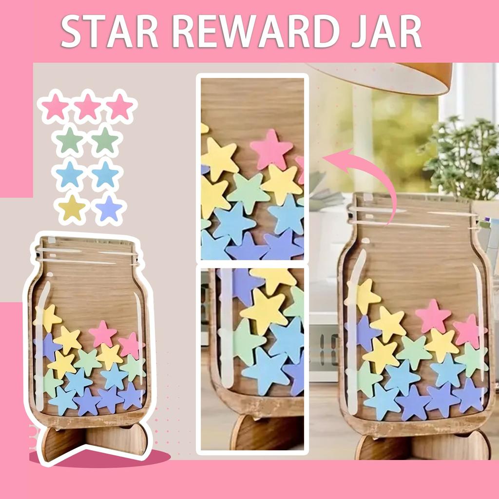Generisches Glas, Stern-Gläser, Personalisiertes Glas, Motivationsglas für gutes Verhalten zur Förderung von Kindern in der Schule oder zu Hause