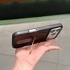 Stand Holder Magnetic Leather Phone Case for IPhone 17 16 15 14 13 17Pro Max for Magsafe Wireless Charge Shockproof Cover