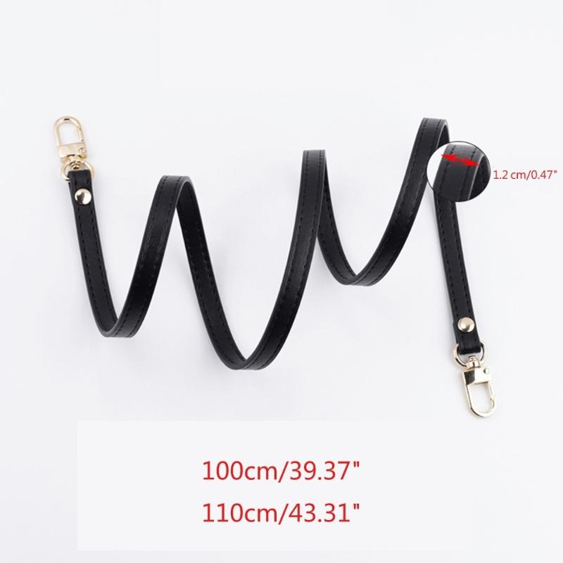 39/43palcová Crossbody taška Náhradní ramenní popruh Tašky Tenký popruh pro DIY Dámská peněženka Taška přes rameno PU popruh s přezkou