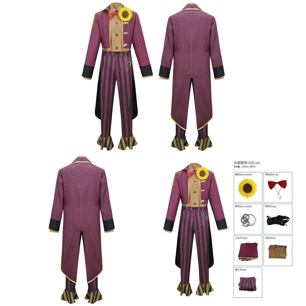 Dead By Daylight Clown Cosplay Costume Full Set With Printed Design For Cosplay Fans