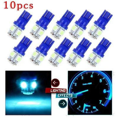 10pcs/set Car Light 194 168 2825 For Toyota  LED Wedge Dashboard Gauge Cluster Light Bulb Ice Blue LED Light Car Reading