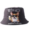 Small Edge Sunshade Bucket Hat Double-sided Basin Hat European and American Personalized Fashion Printed Hat