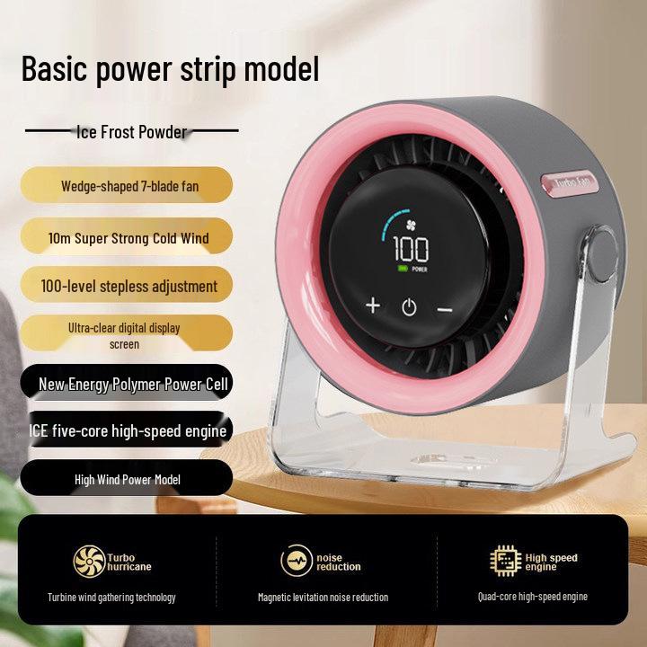 Silent USB Charging Office Desktop Fan - Wind Power 2025 Model