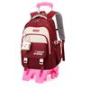 Kids' Waterproof Stair-Climbing Rolling School Backpack