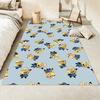 Minions Themed Round Rug Cartoon Flannel Carpet Non-Skid Floor Mat Children Playroom Bedroom Home Decor