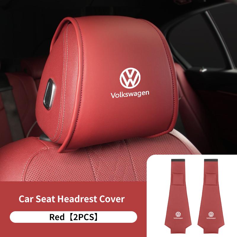 Car Seat Headrest Protective Cover Anti Scratch Interior Accessory For Volkswagen VW Polo Jetta Sagitar Magotan Passat B5 B6 B7 Zj0