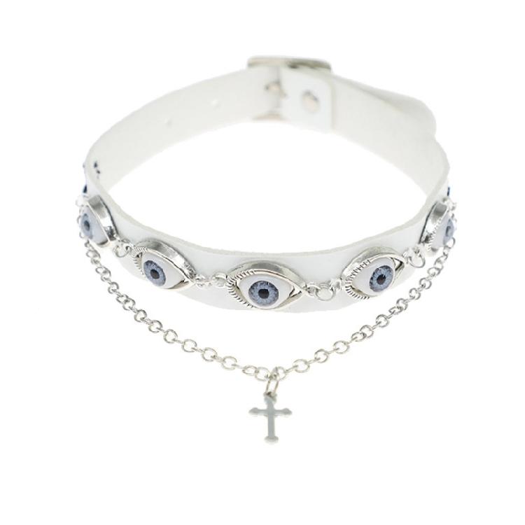 

Fantasy Themed Devil Eye Choker Eye Catching Cthulhu Devil Eye Choker Accessory for Nightclub and Costume Wear 1