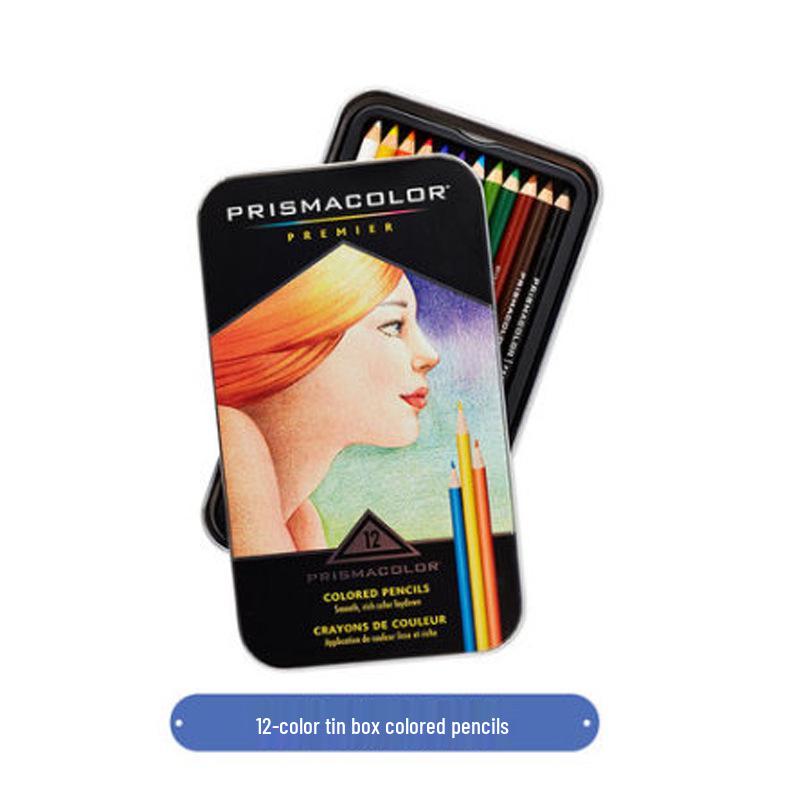 Set de Lápices de Colores Prismacolor - 12, 24 o 48 Colores en Caja de Hierro, Completamente Nuevo